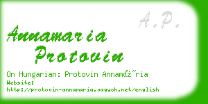 annamaria protovin business card